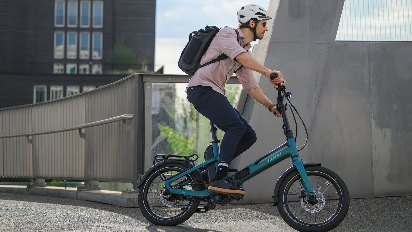 CUBE FOLD HYBRID DELUXE 540 FOLDING eBIKE 2027 METALLICPETROL 'N' SEA