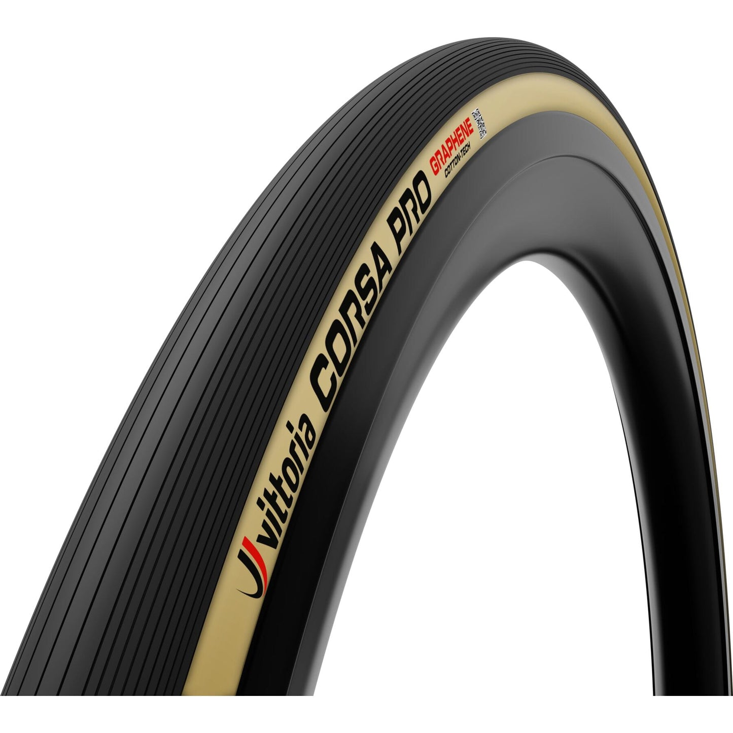 VITTORIA CORSA PRO 28" TUBULAR ROAD BIKE TYRE - BLACK/TAN