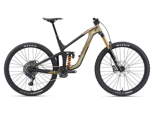 GIANT REIGN ADVANCED PRO 0 FULL SUSPENSION MTB BIKE 2023 GLOSS MESSIER/MATT CARBON SMOKE