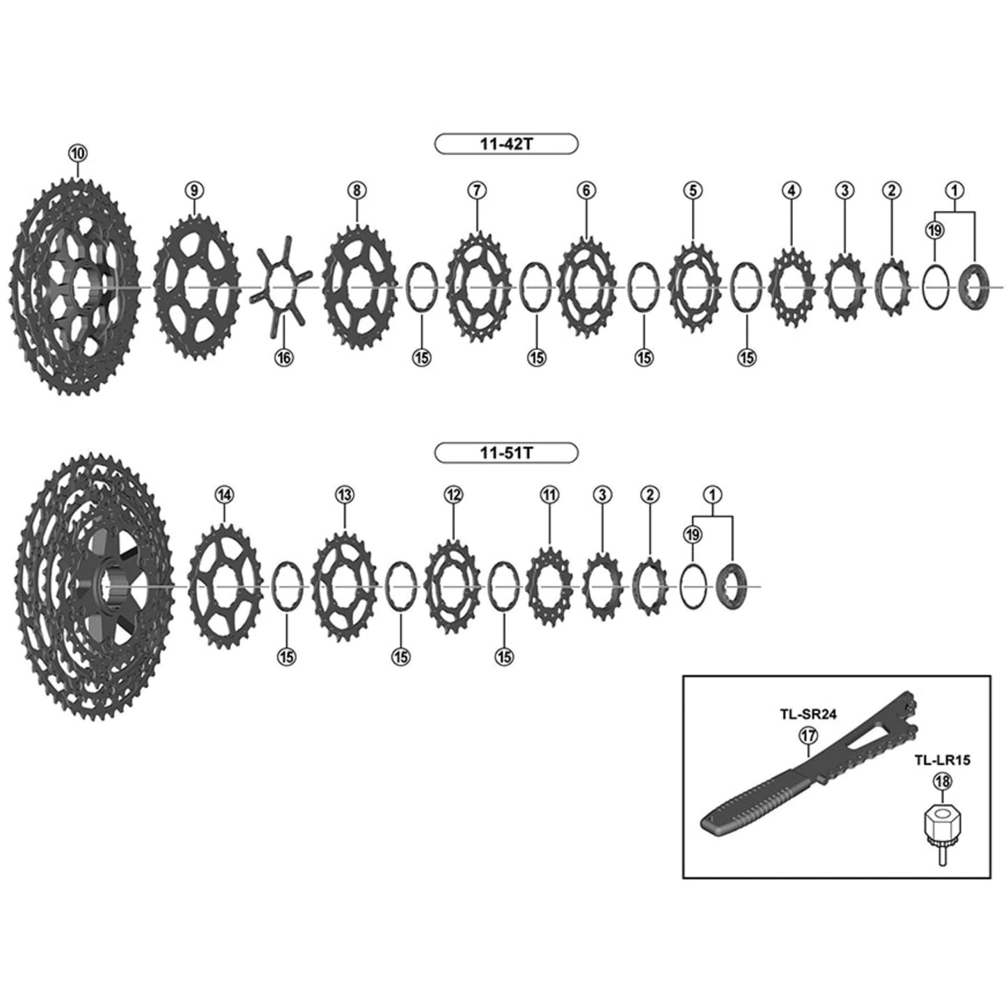 SHIMANO CS-M8000 SPROCKET WHEEL 11T