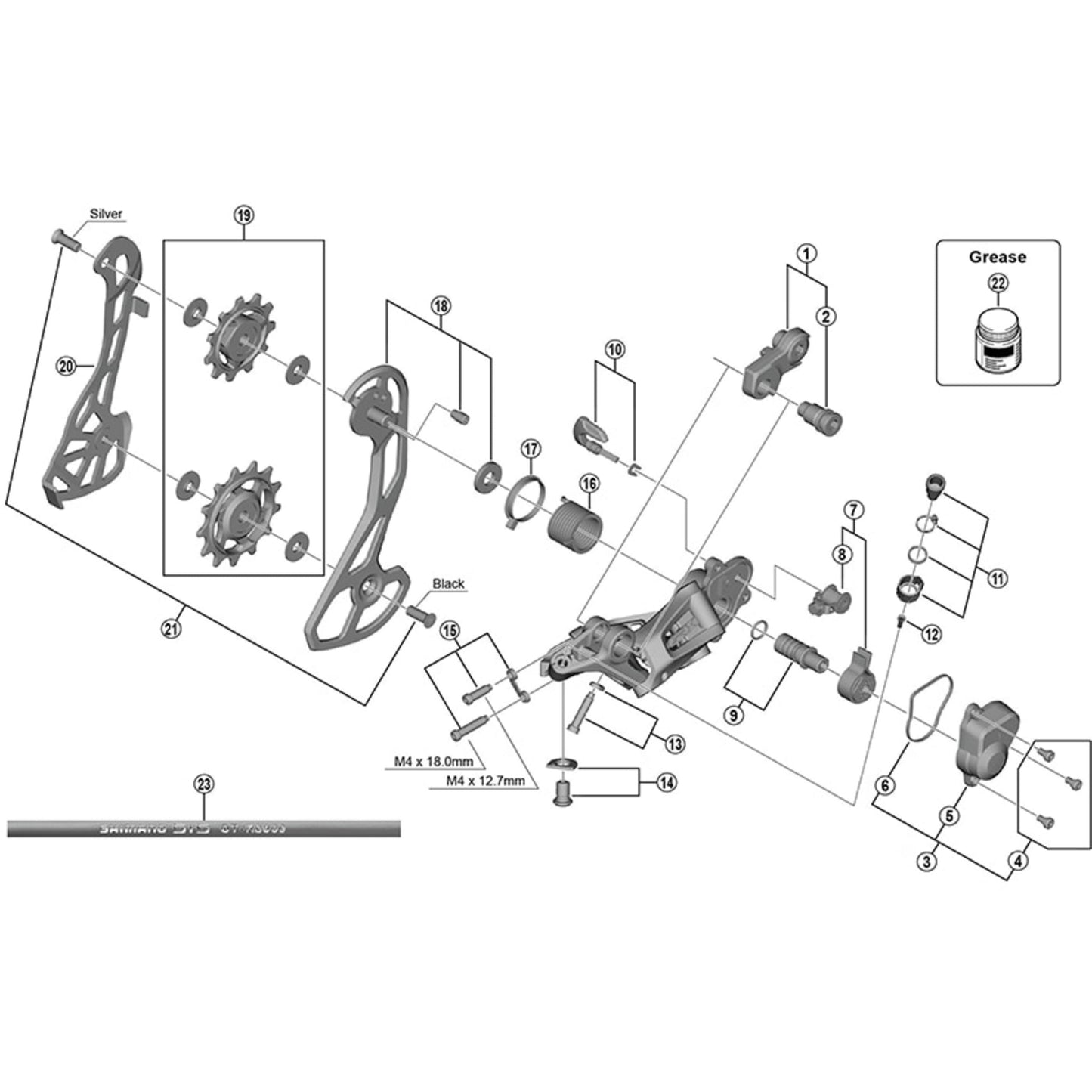 SHIMANO GRX RD-RX810 PULLEY SET