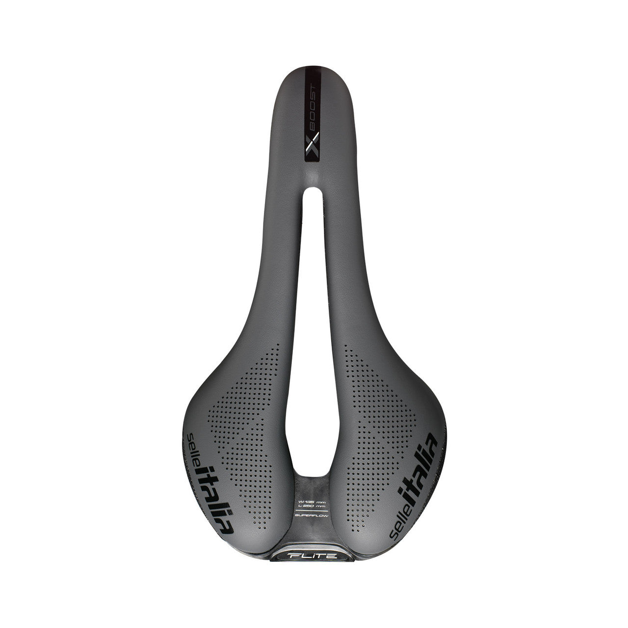 SELLE ITALIA FLITE BOOST X-CROSS TI 316 SUPERFLOW SADDLE GREY