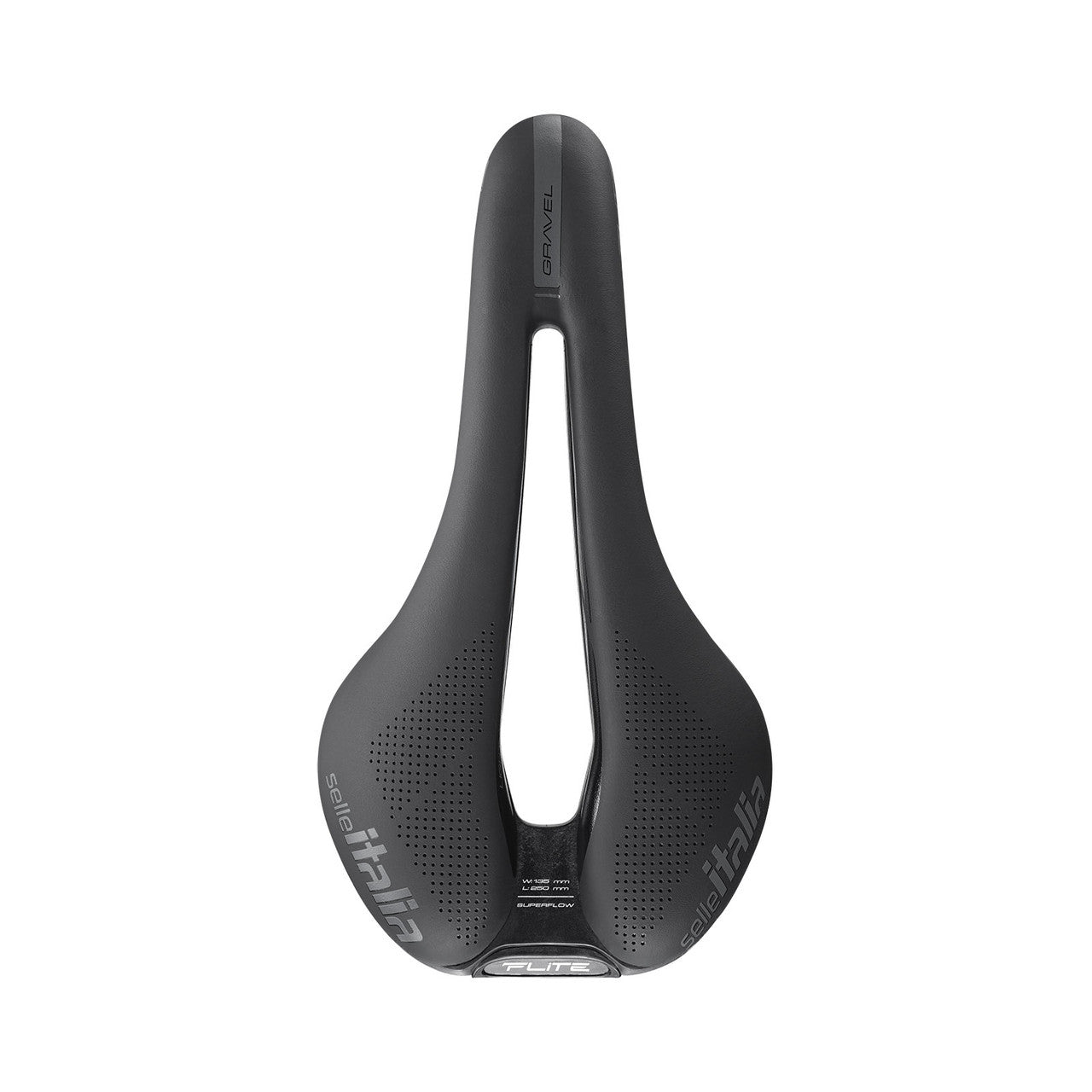 SELLE ITALIA FLITE BOOST GRAVEL TI 316 SUPERFLOW SADDLE BLACK