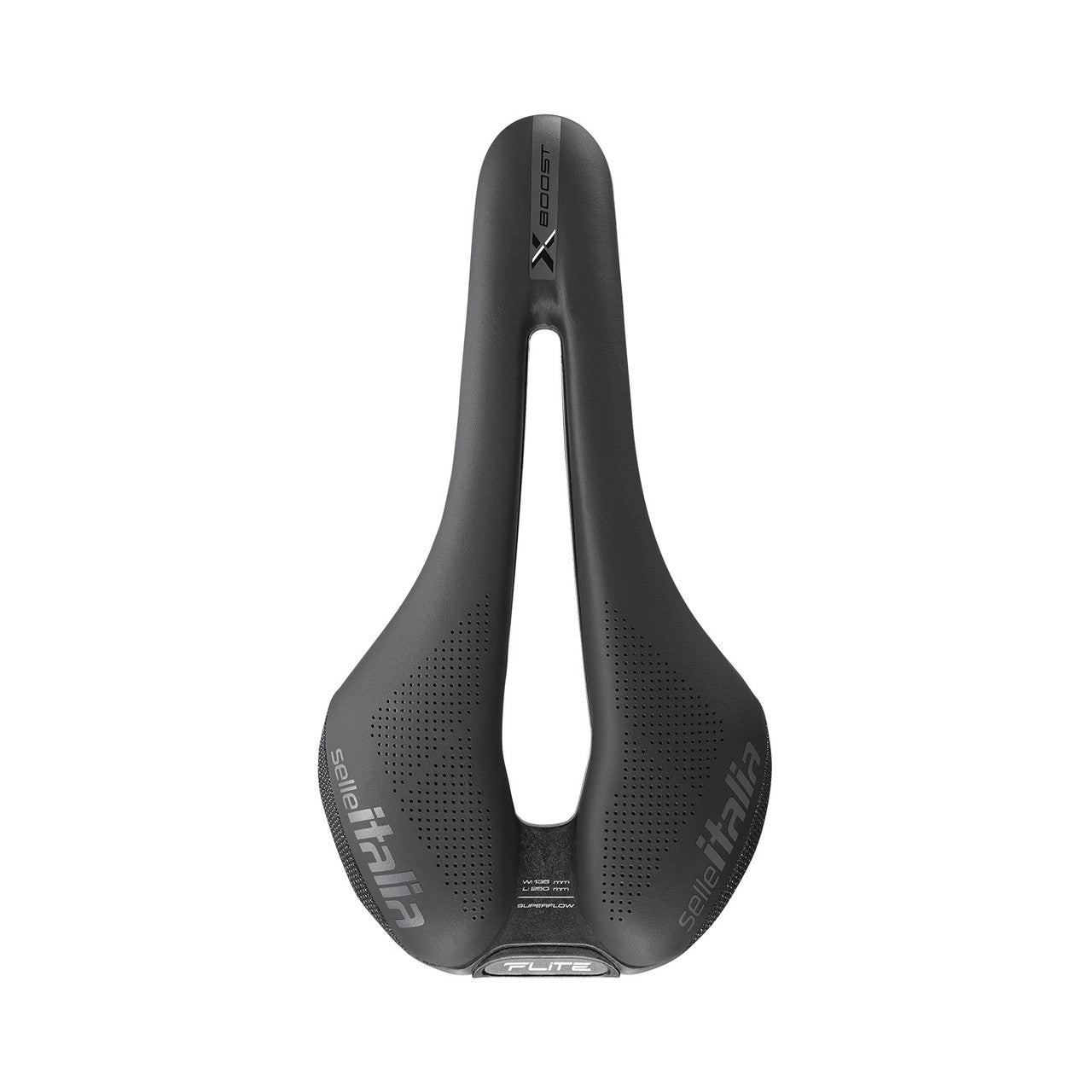 SELLE ITALIA FLITE BOOST X-CROSS TI 316 SUPERFLOW SADDLE BLACK