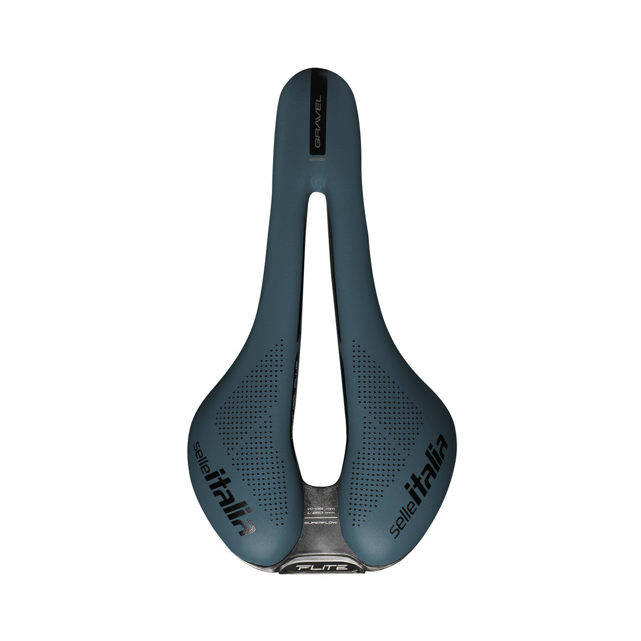 SELLE ITALIA FLITE BOOST GRAVEL TI 316 SUPERFLOW SADDLE BLUE GRANITE