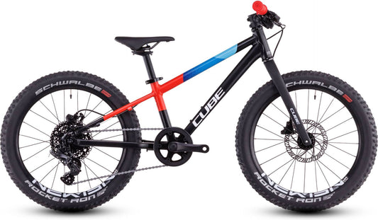 CUBE REACTION 200 PRO KID'S MTB BIKE 2026 BLACK' N 'BLUE' N 'RED