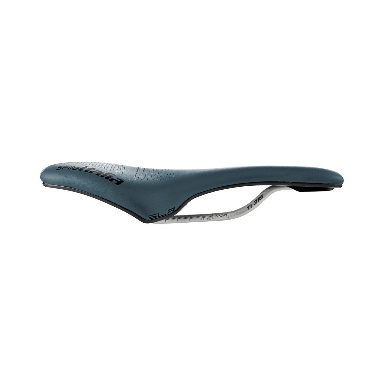 SELLE ITALIA SLR BOOST GRAVEL TI 316 SUPERFLOW SADDLE BLUE GRANITE