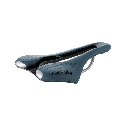 SELLE ITALIA SLR BOOST GRAVEL TI 316 SUPERFLOW SADDLE BLUE GRANITE