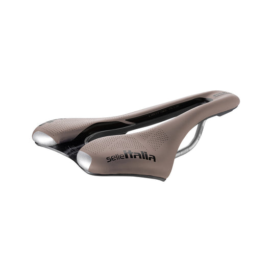 SELLE ITALIA SLR BOOST GRAVEL TI 316 SUPERFLOW SADDLE MUD BROWN