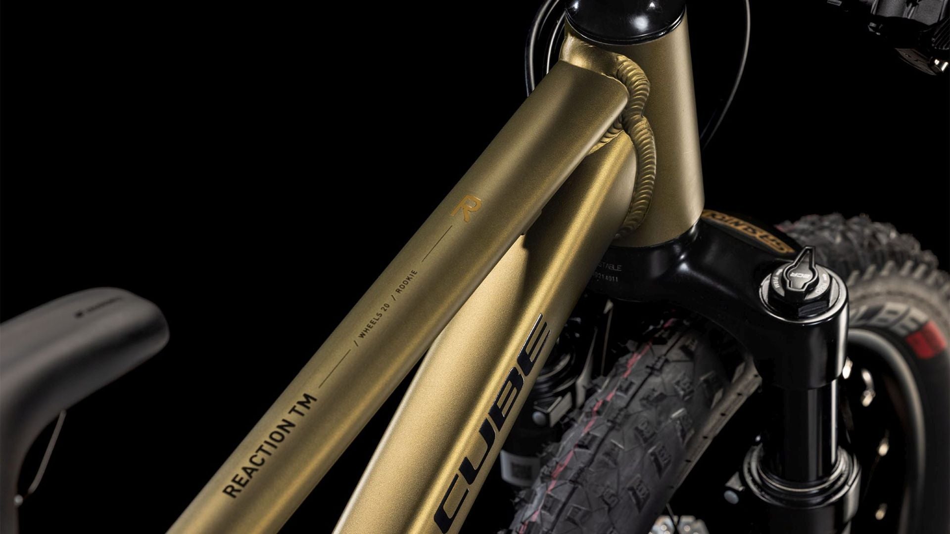 CUBE REACTION 200 TM KID'S MTB BIKE 2026 GOLDENLIME' N 'BLACK