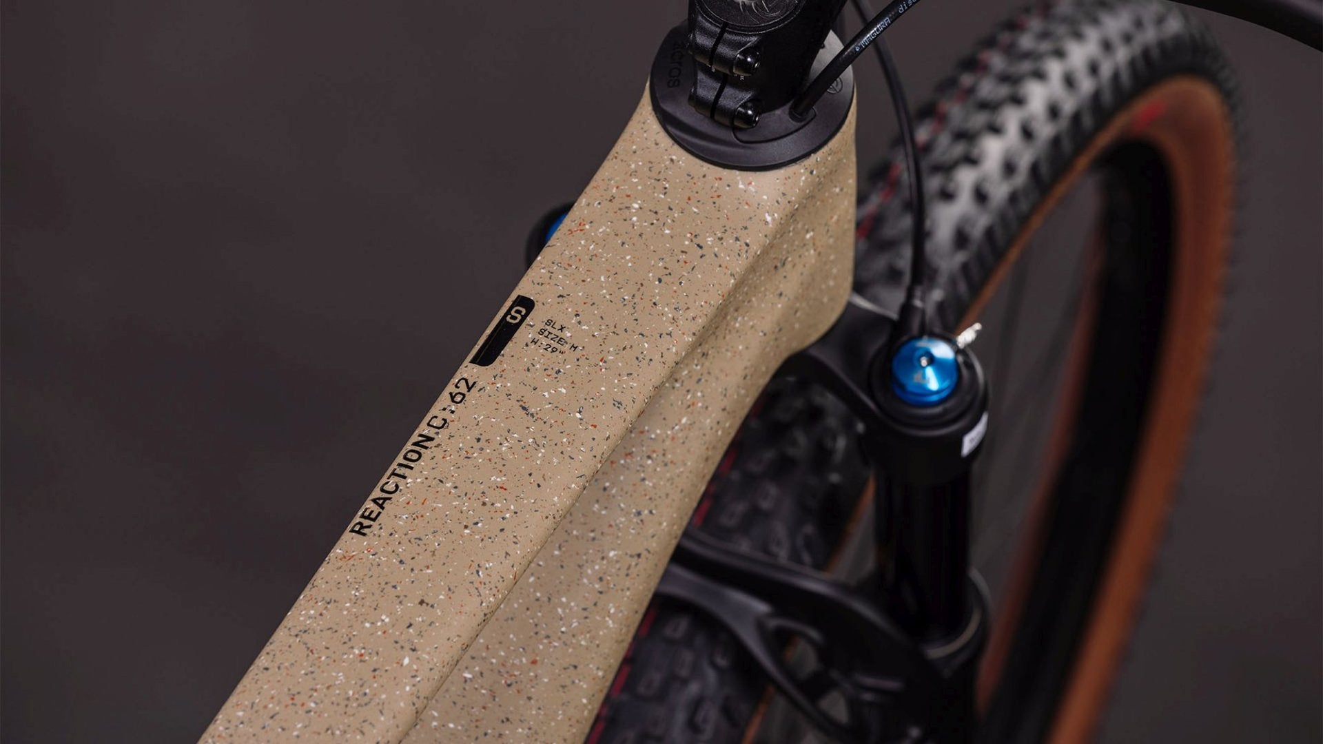 CUBE REACTION C:62 SLX HARDTAIL MTB BIKE 2026 MINERALGRIT' N 'BLACK