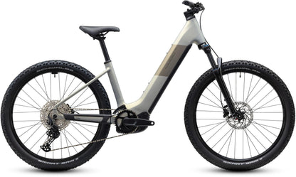 CUBE REACTION HYBRID ONE 720 HARDTAIL eMTB BIKE 2027 PEARLSILVER 'N' CHROME (EASY ENTRY)