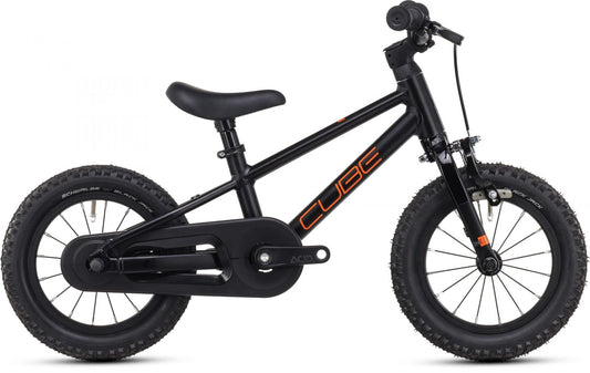 CUBE NUMOVE 120 RT KID'S MTB BIKE 2025 BLACK' N 'ORANGE