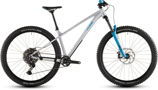 CUBE REACTION TM ONE HARDTAIL MTB BIKE 2026 RAWMETAL' N 'BLUE