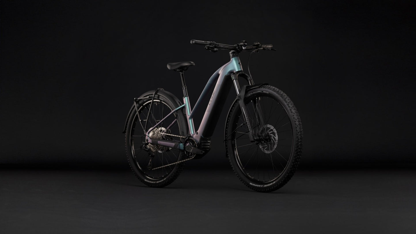 CUBE REACTION HYBRID PRO 800 FE HARDTAIL eMTB BIKE 2027 POLARLIGHT 'N' BLACK (TRAPEZE)