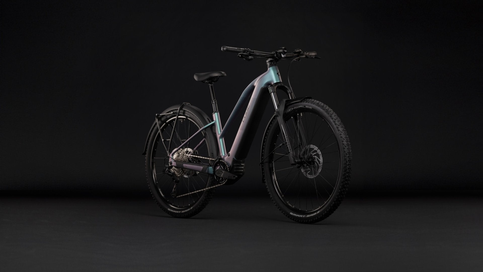 CUBE REACTION HYBRID PRO 800 FE HARDTAIL eMTB BIKE 2027 POLARLIGHT 'N' BLACK (TRAPEZE)