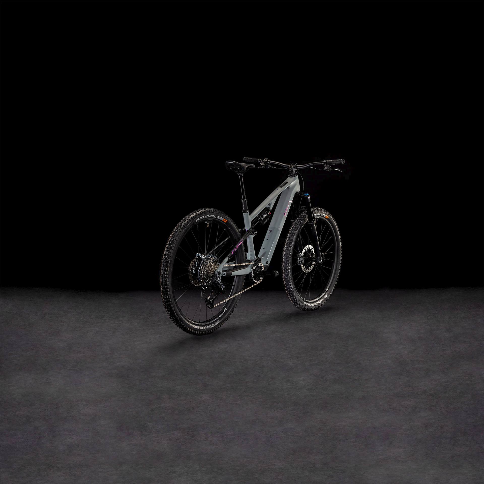 CUBE AMS HYBRID ONE44 C:68X TM 400X E-MTB BIKE 2024 SWAMPGREY 'N' PURPLEREFLEX