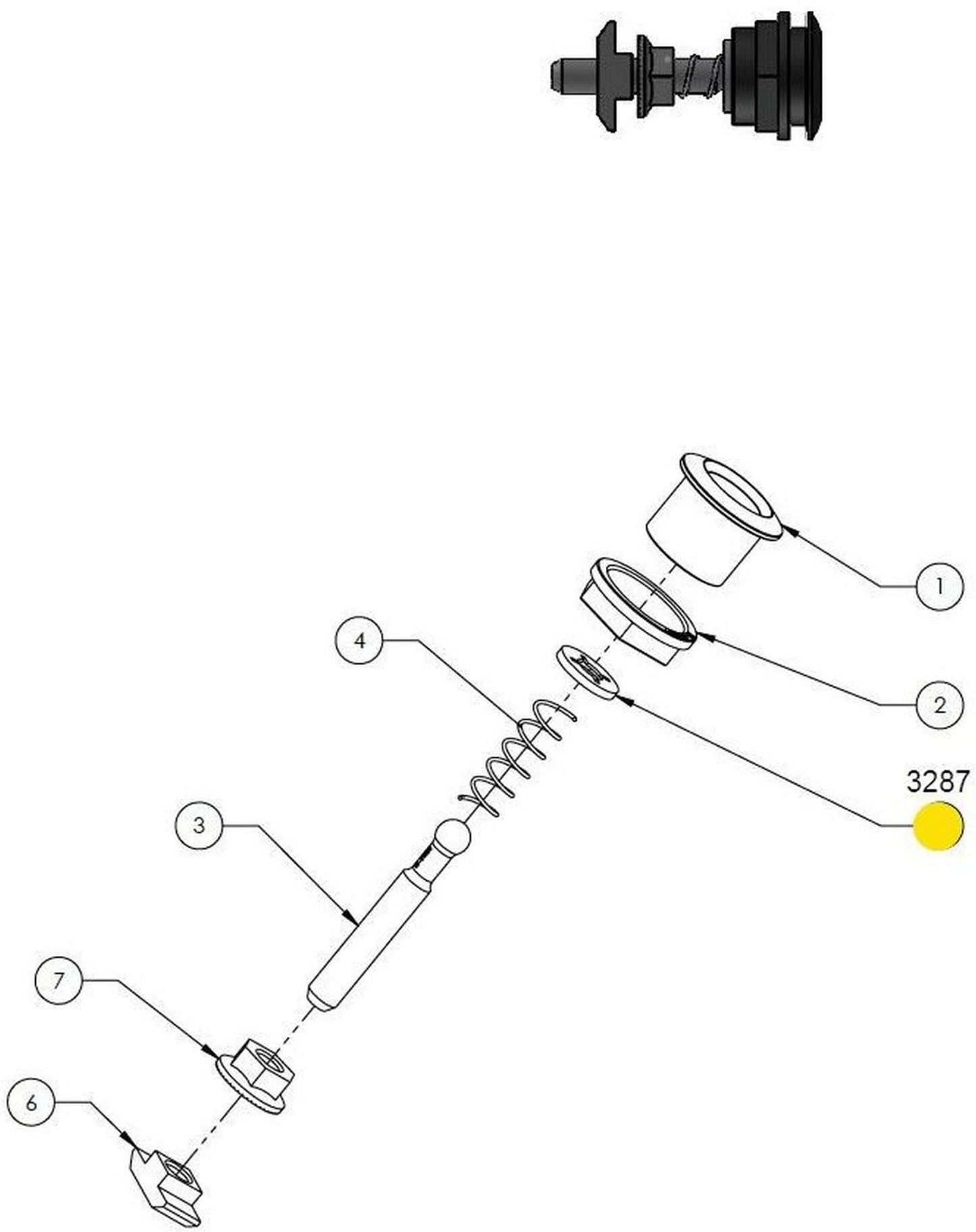 CUBE BATTERY COVER PUSH BUTTON HOLDING WASHER 3287