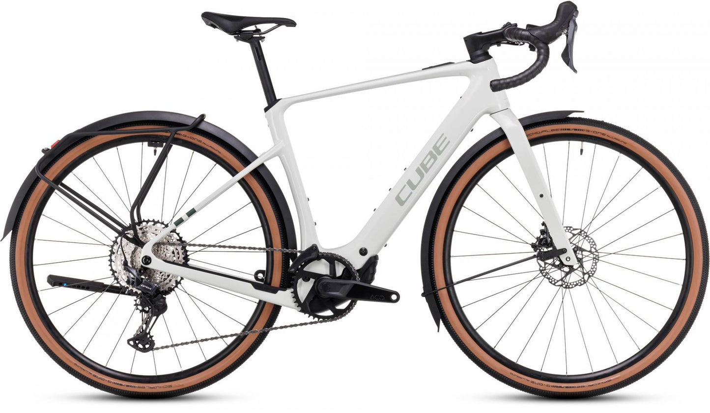 CUBE NUROAD HYBRID C:62 RACE FE 400X 29 eGRAVEL BIKE 2025 DESERTSTONE' N 'GREEN