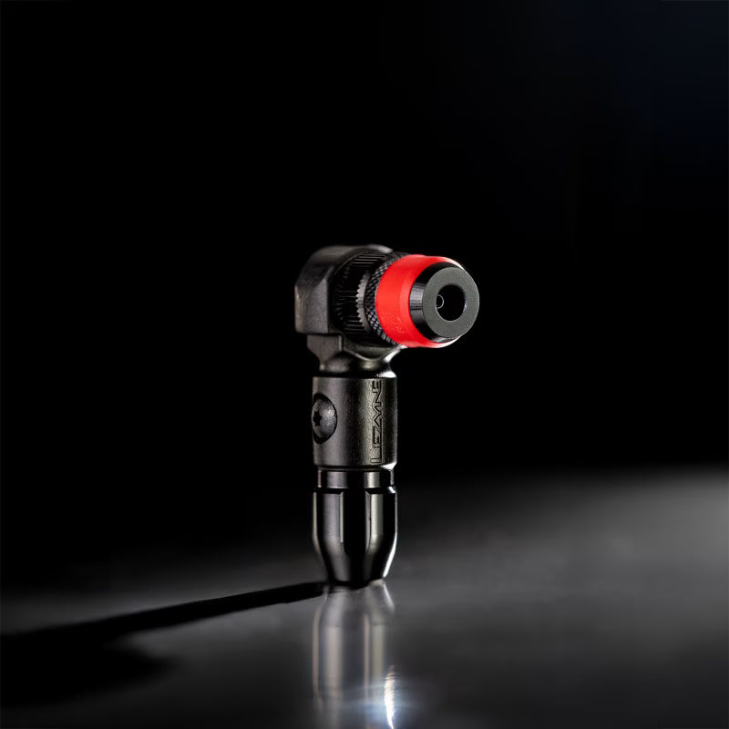 LEZYNE ABS PRO CLIK 90° PUMP HEAD INCL. SCHWALBE CLIK VALVE CORES