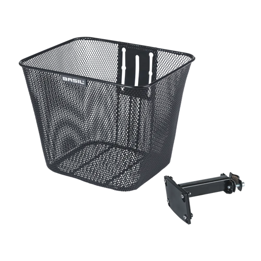 BASIL BILBAO FIXED FRONT BICYCLE BASKET FM