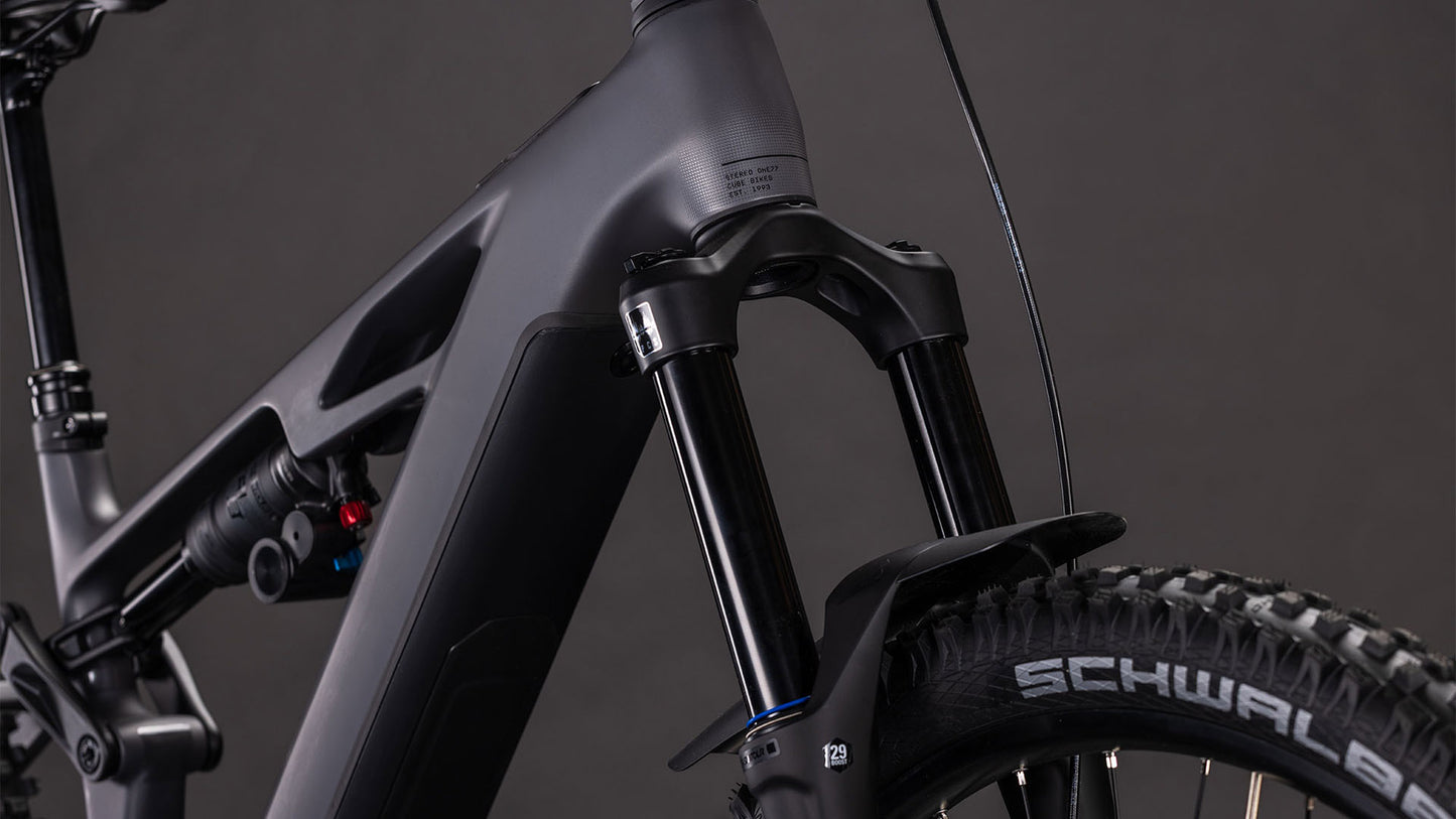 CUBE STEREO HYBRID ONE77 RACE 800 eMTB BIKE 2026 IRONGREY' N 'BLACK