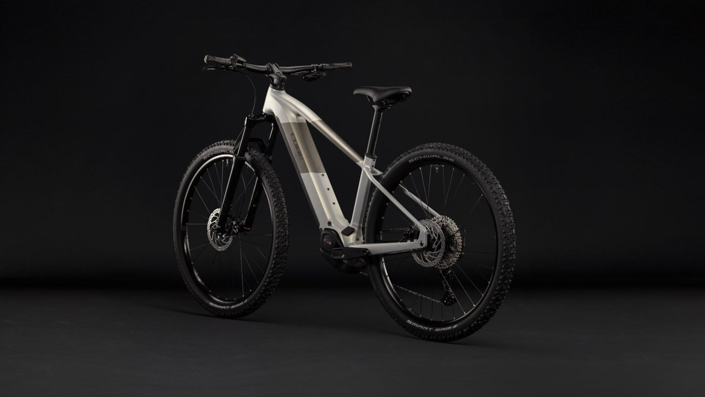 CUBE REACTION HYBRID ONE 720 HARDTAIL eMTB BIKE 2027 PEARLSILVER 'N' CHROME