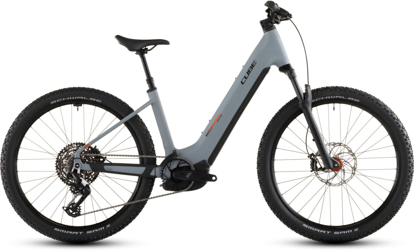 CUBE REACTION HYBRID RACE 800 EASY ENTRY eMTB BIKE 2026 VULCAN' N 'ORANGE