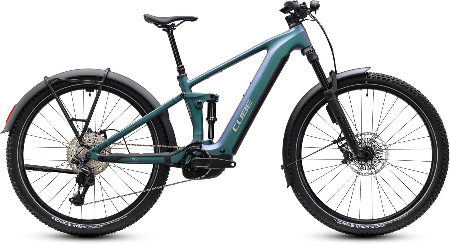 CUBE STEREO HYBRID ONE44 ELECTRIC MTB BIKE 2027 SMARAGDGREY/CHROME