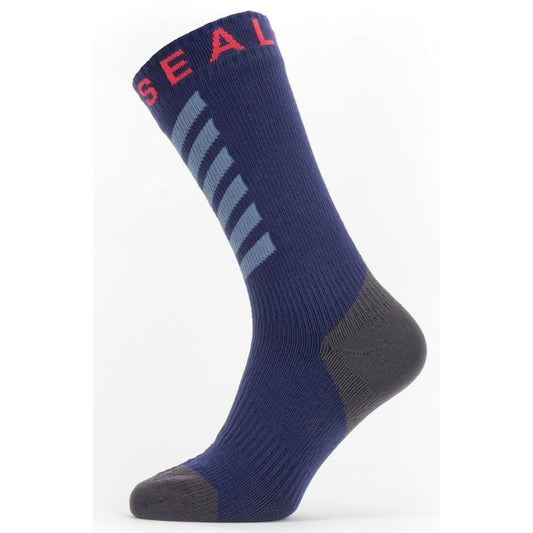 SEALSKINZ WATERPROOF WARM WEATHER MID LENGTH SOCK BLUE