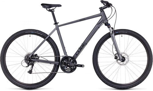 CUBE NATURE HYBRID BIKE 2023 GRAPHITE 'N' BLACK