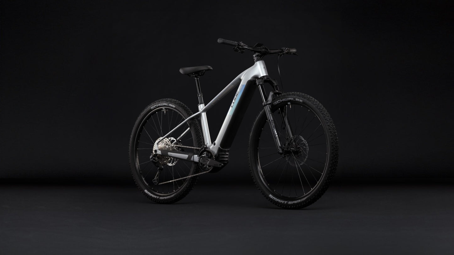 CUBE REACTION HYBRID SLX 800 HARDTAIL eMTB BIKE 2027 PLATINUM 'N' REFLEX