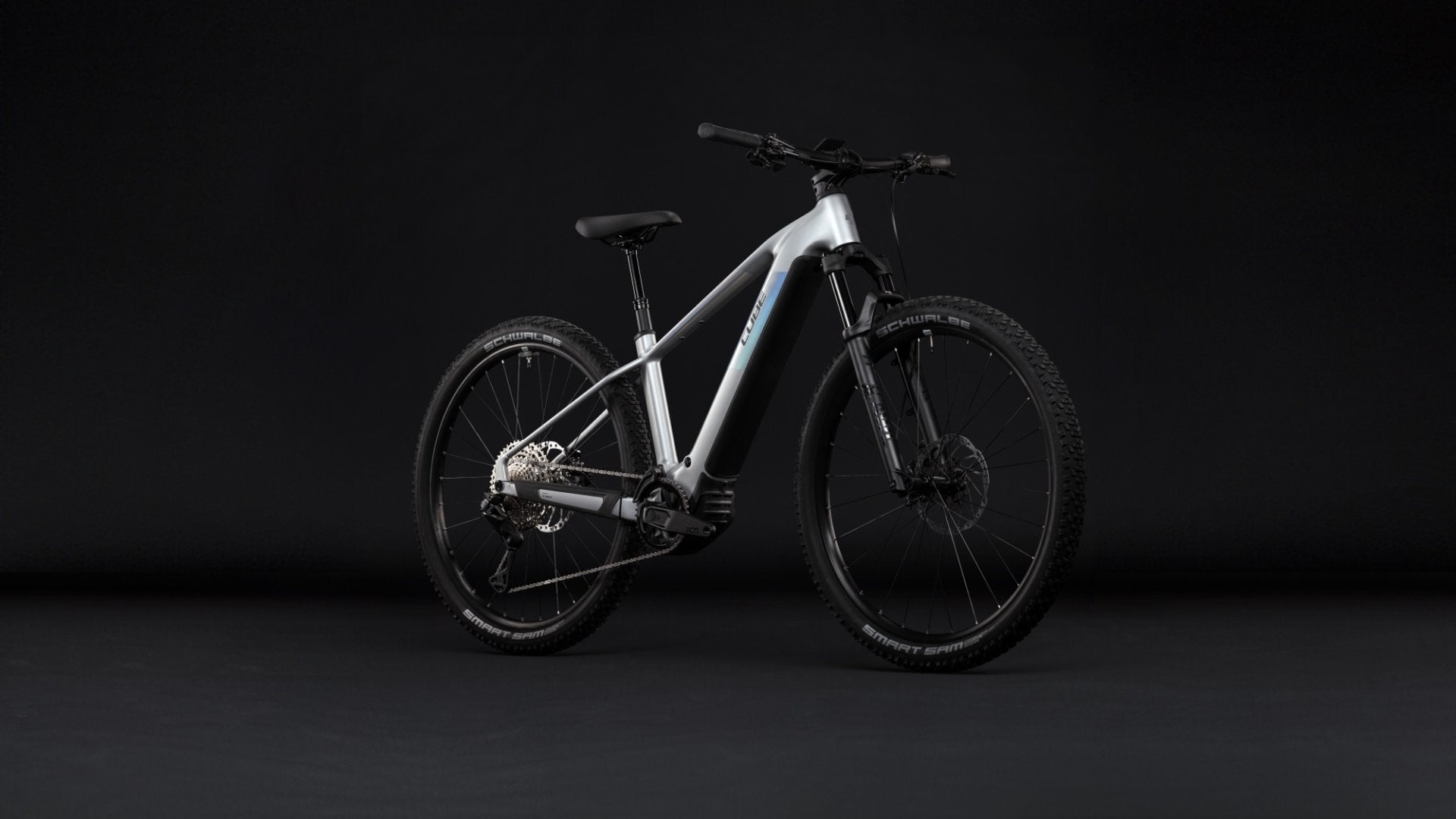 CUBE REACTION HYBRID SLX 800 HARDTAIL eMTB BIKE 2027 PLATINUM 'N' REFLEX
