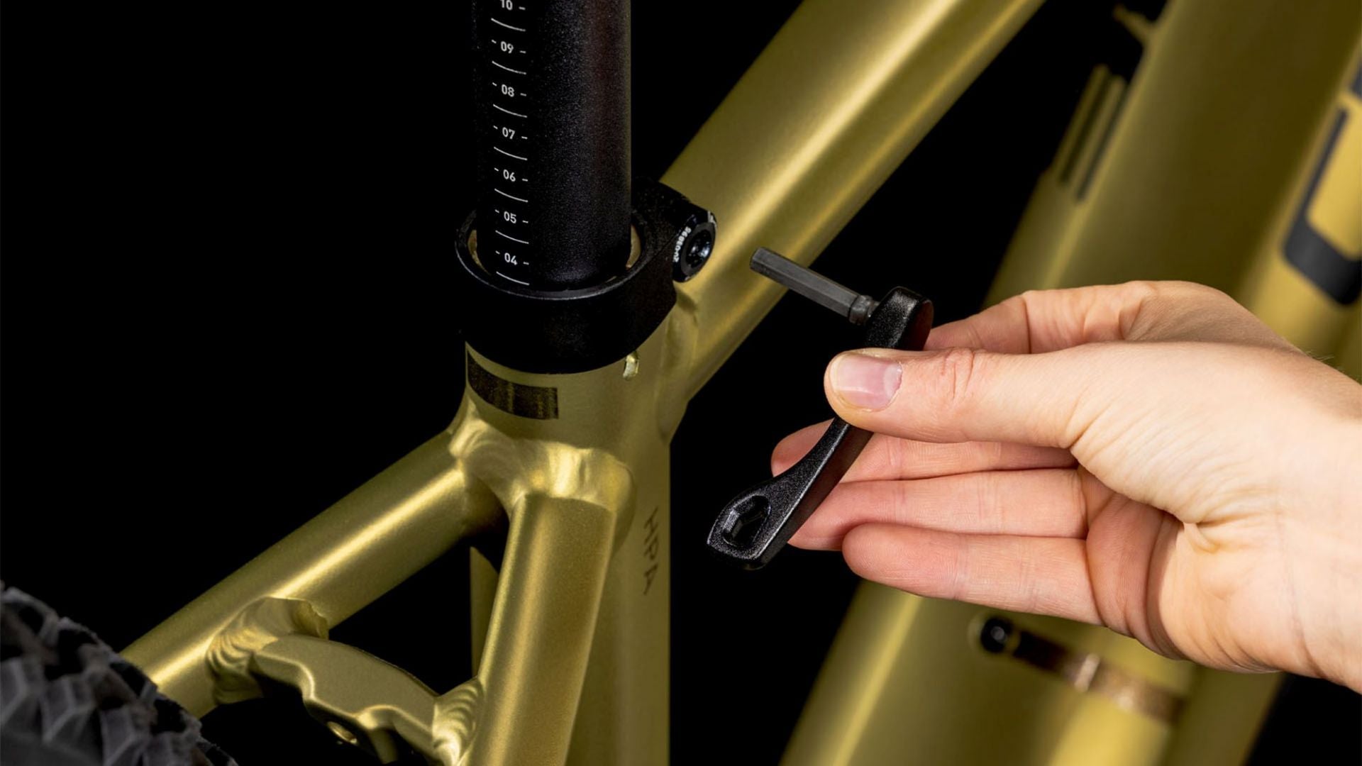 CUBE REACTION HYBRID PERFORMANCE 500 eMTB BIKE 2025 GOLDENLIME' N 'BLACK
