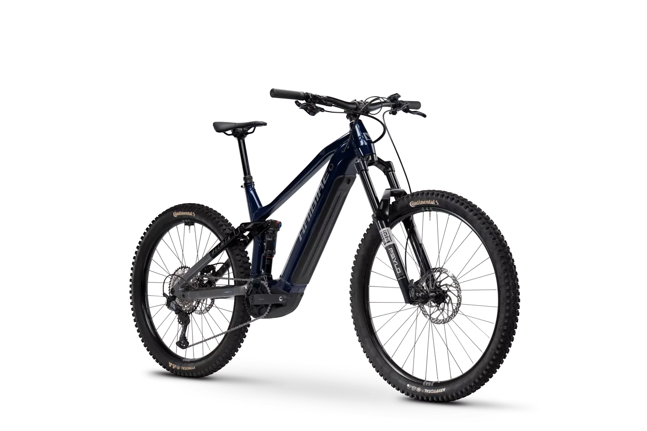 HAIBIKE ALLMTN 6 FULL SUSPENSION eMTB BIKE 2025 GLOSSY OCEAN BLACK/GREY