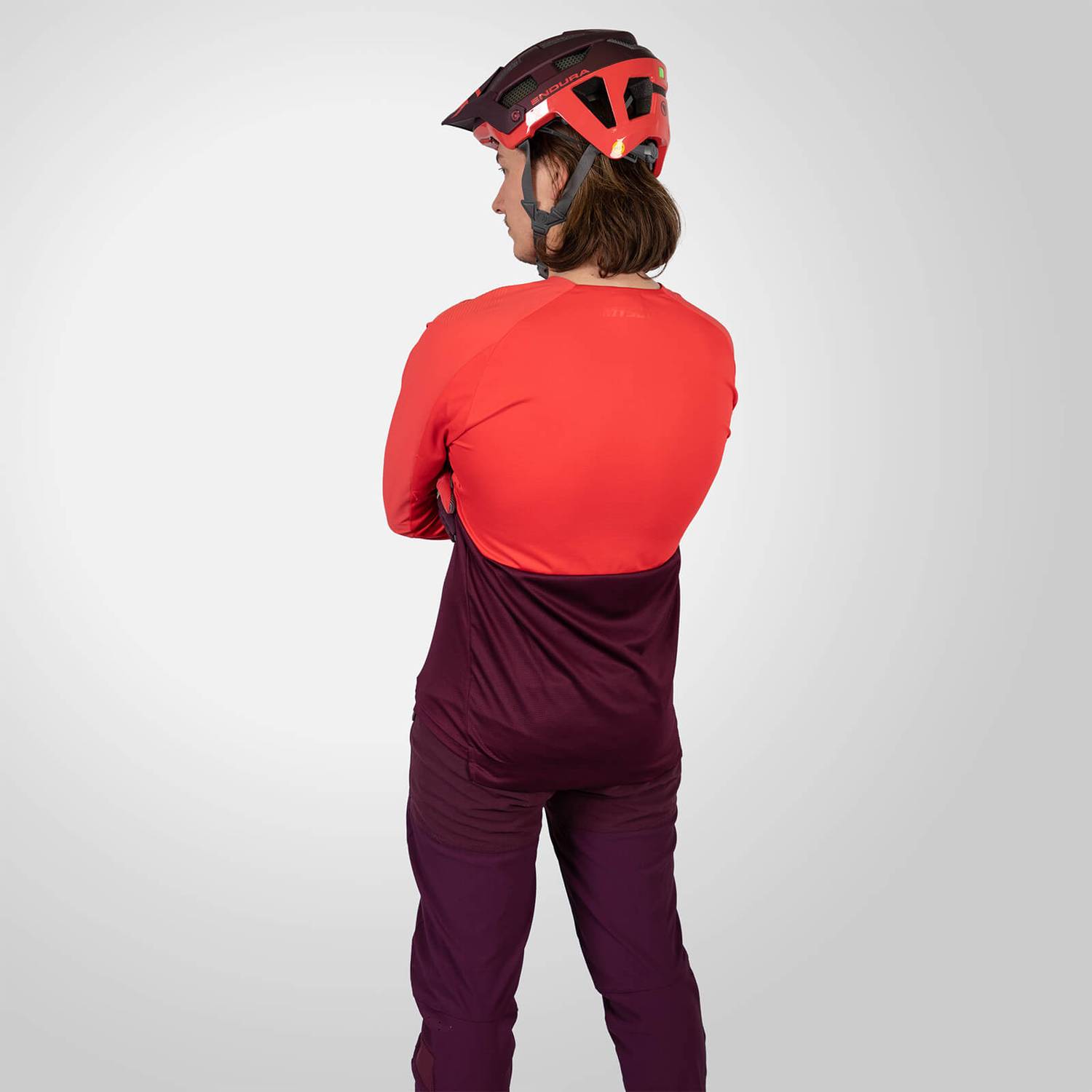 ENDURA MT500 BURNER L/S JERSEY AUBERGINE