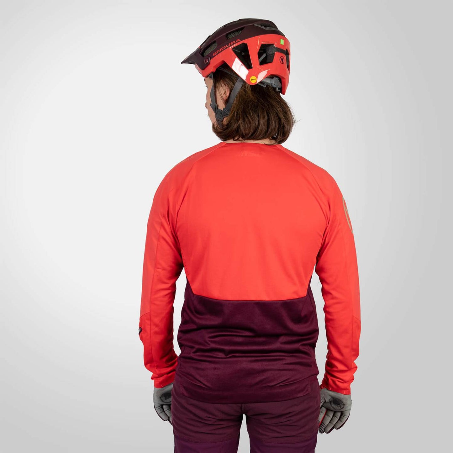 ENDURA MT500 BURNER L/S JERSEY AUBERGINE