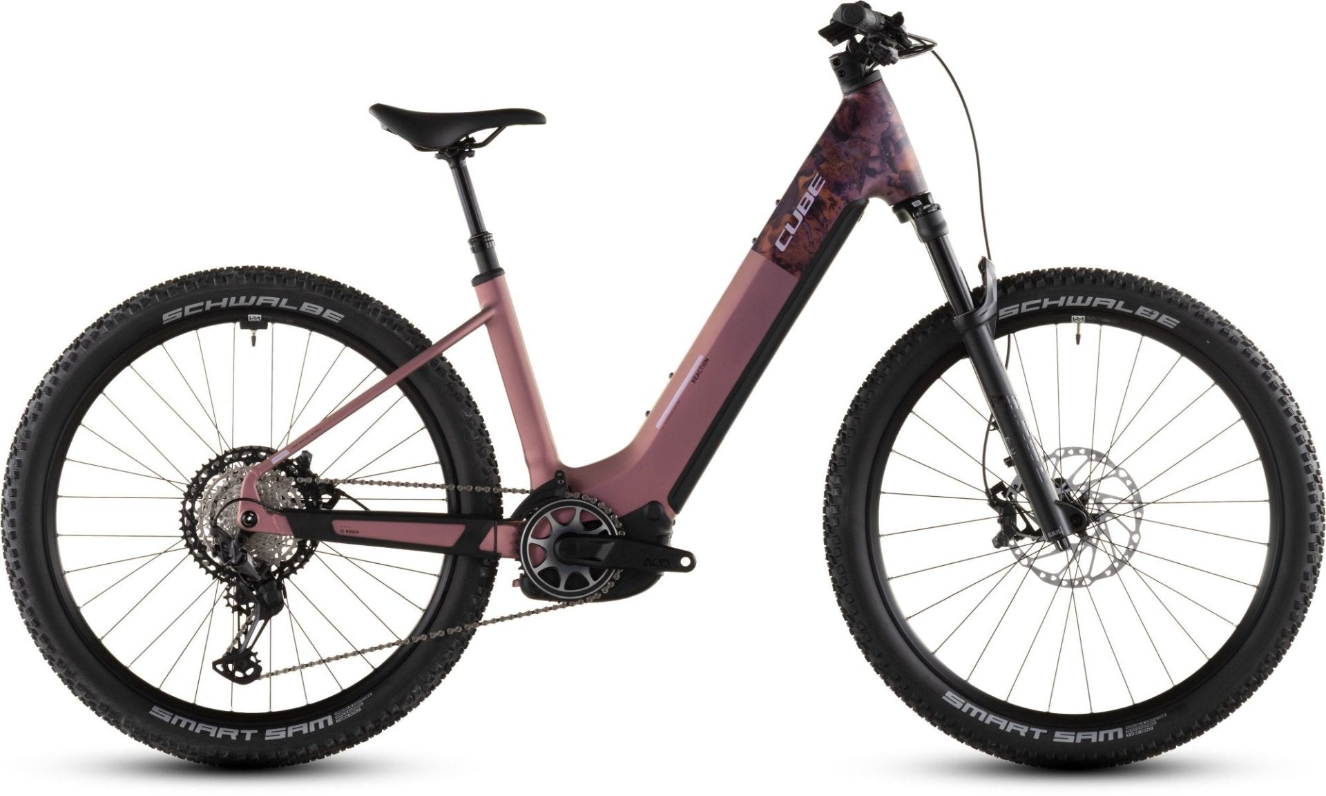 CUBE REACTION HYBRID SLX 800 EASY ENTRY eMTB BIKE 2026 SHIFTBLUSH' N 'ART