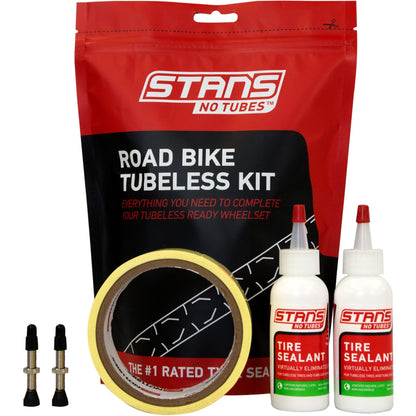 STANS NO TUBES ROAD BIKE TUBELESS KIT - PRESTA 44MM VALVE