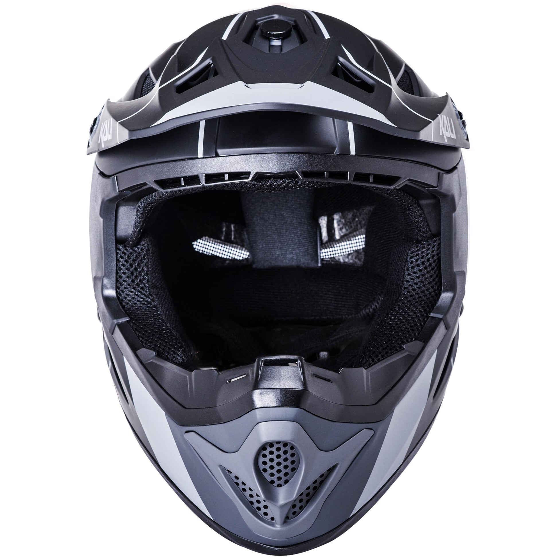 KALI ZOKA STRIPE YOUTH FULL FACE HELMET - MATTE BLACK/GREY