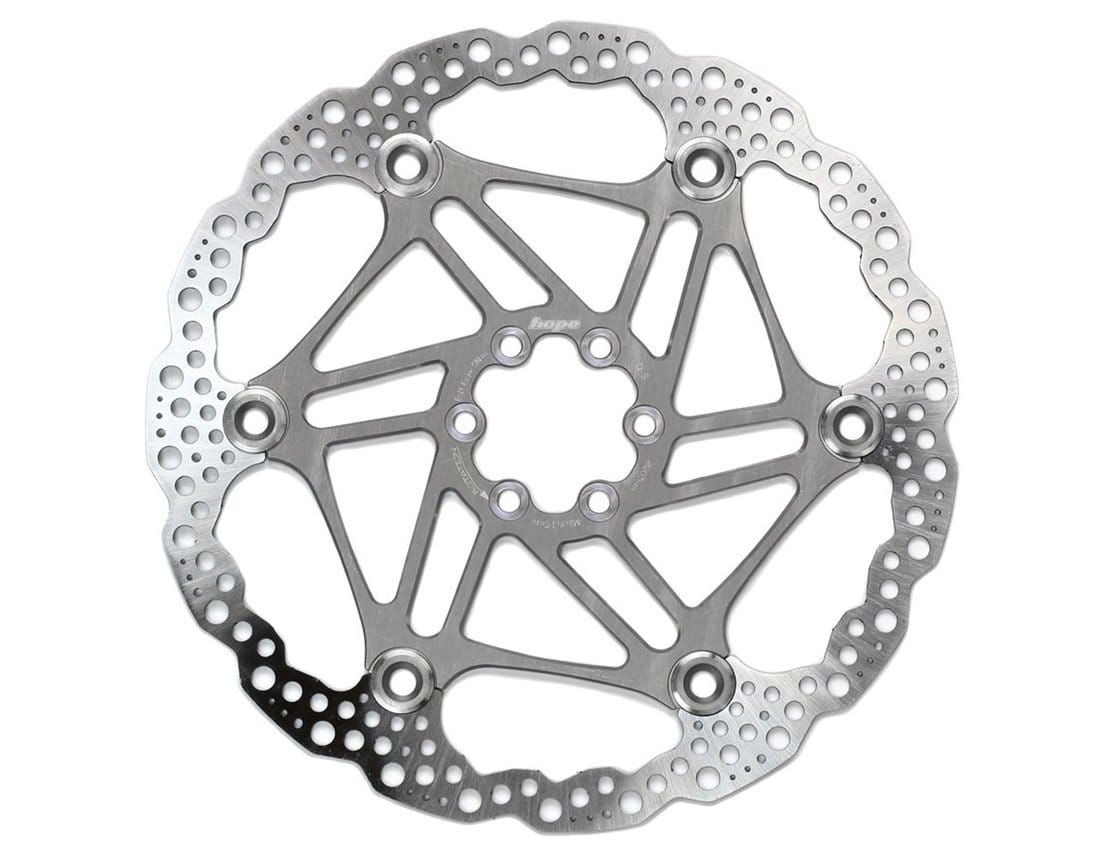 HOPE FLOATING 6-HOLE DISC ROTOR SILVER LARGE