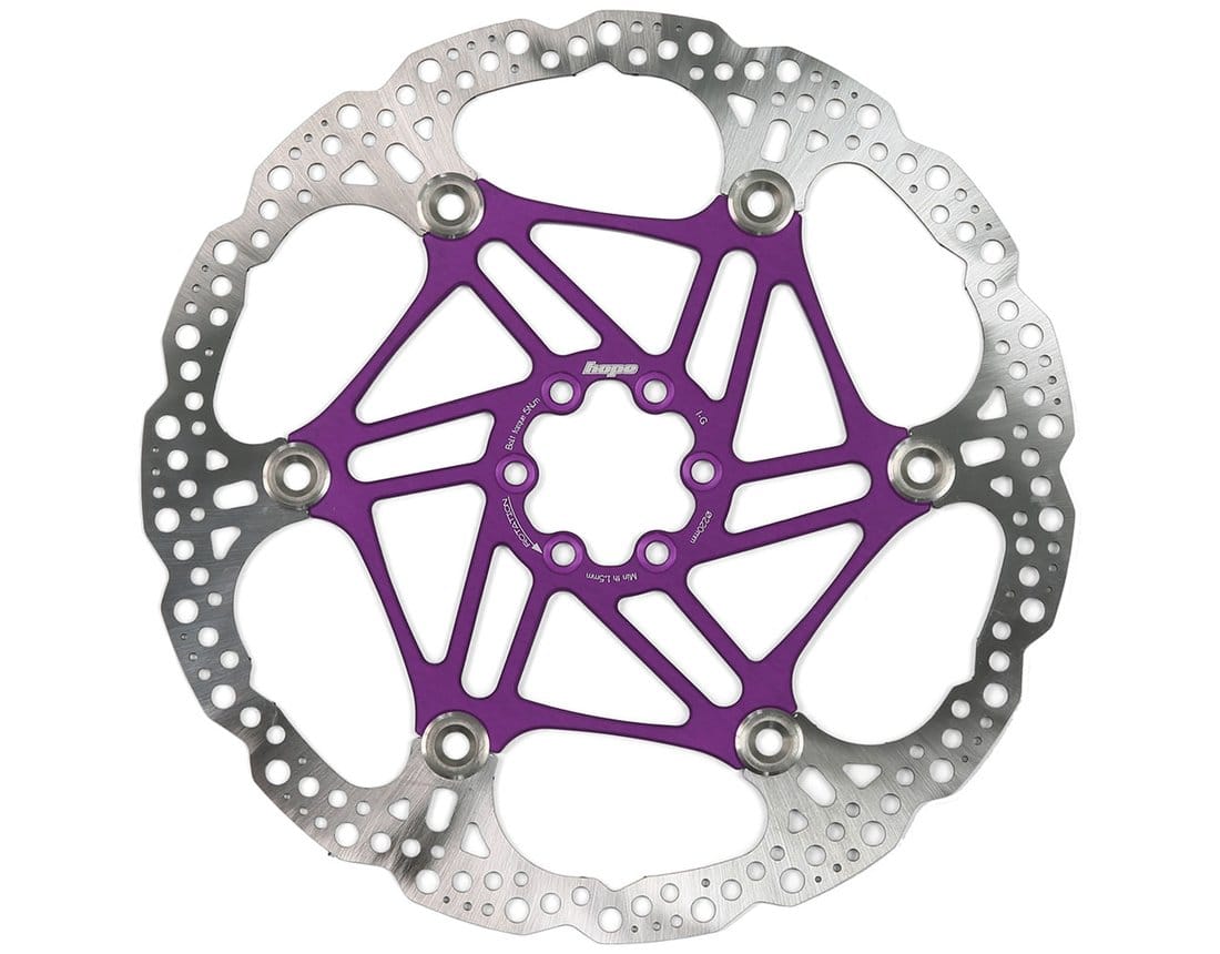 HOPE FLOATING 6-HOLE DISC ROTOR PURPLE LARGE