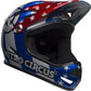 BELL SANCTION NITRO CIRCUS FULL FACE HELMET - GLOSS SILVER/BLUE/RED