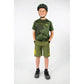 ENDURA KIDS MT500JR S/S JERSEY - OLIVE GREEN