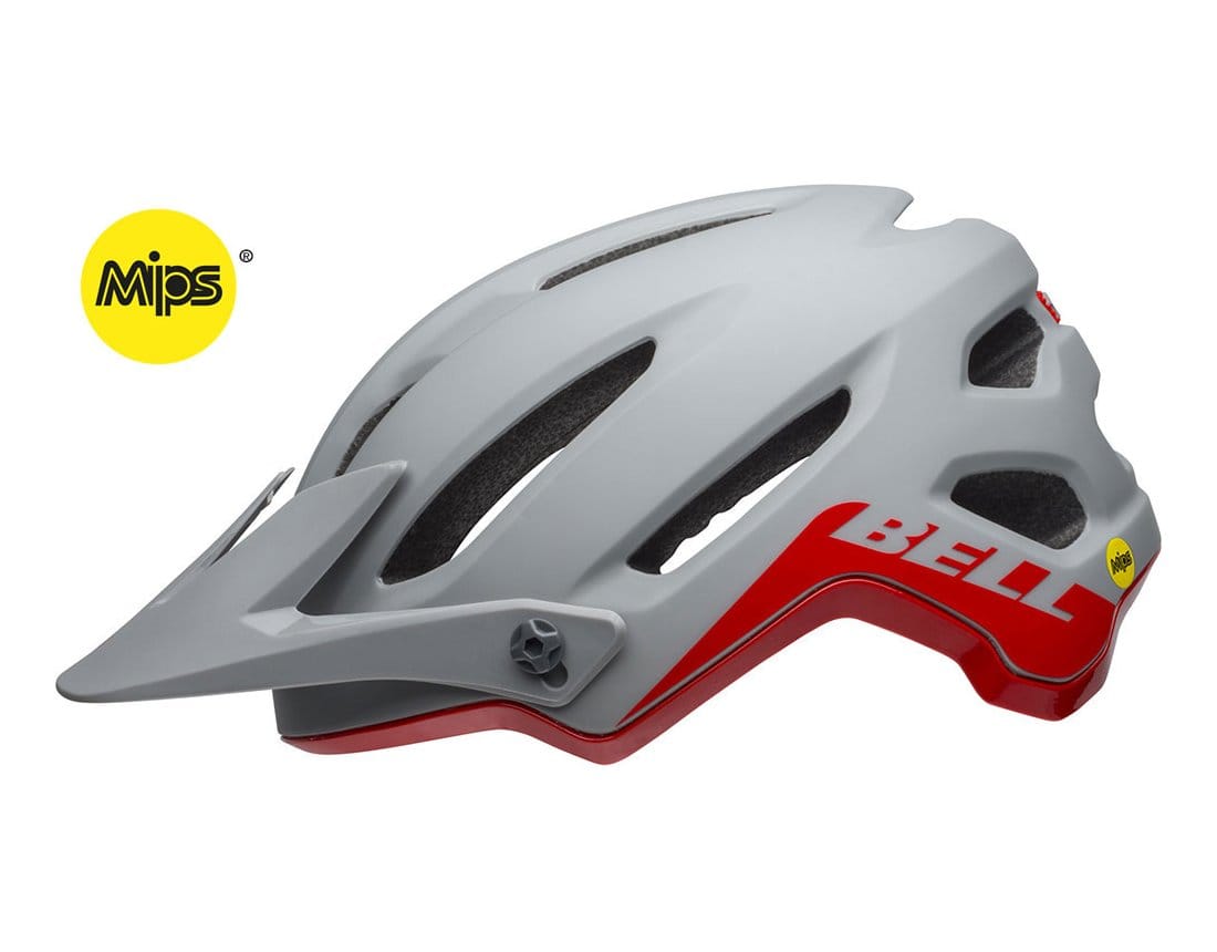 BELL 4FORTY MIPS MTB HELMET - MATTE/GLOSS GREY/CRIMSON