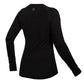 ENDURA WOMEN'S BAABAA BLEND L/S BASELAYER BLACK