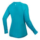 ENDURA WOMEN'S BAABAA BLEND L/S BASELAYER - PACIFIC BLUE