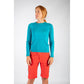 ENDURA WOMEN'S BAABAA BLEND L/S BASELAYER - PACIFIC BLUE