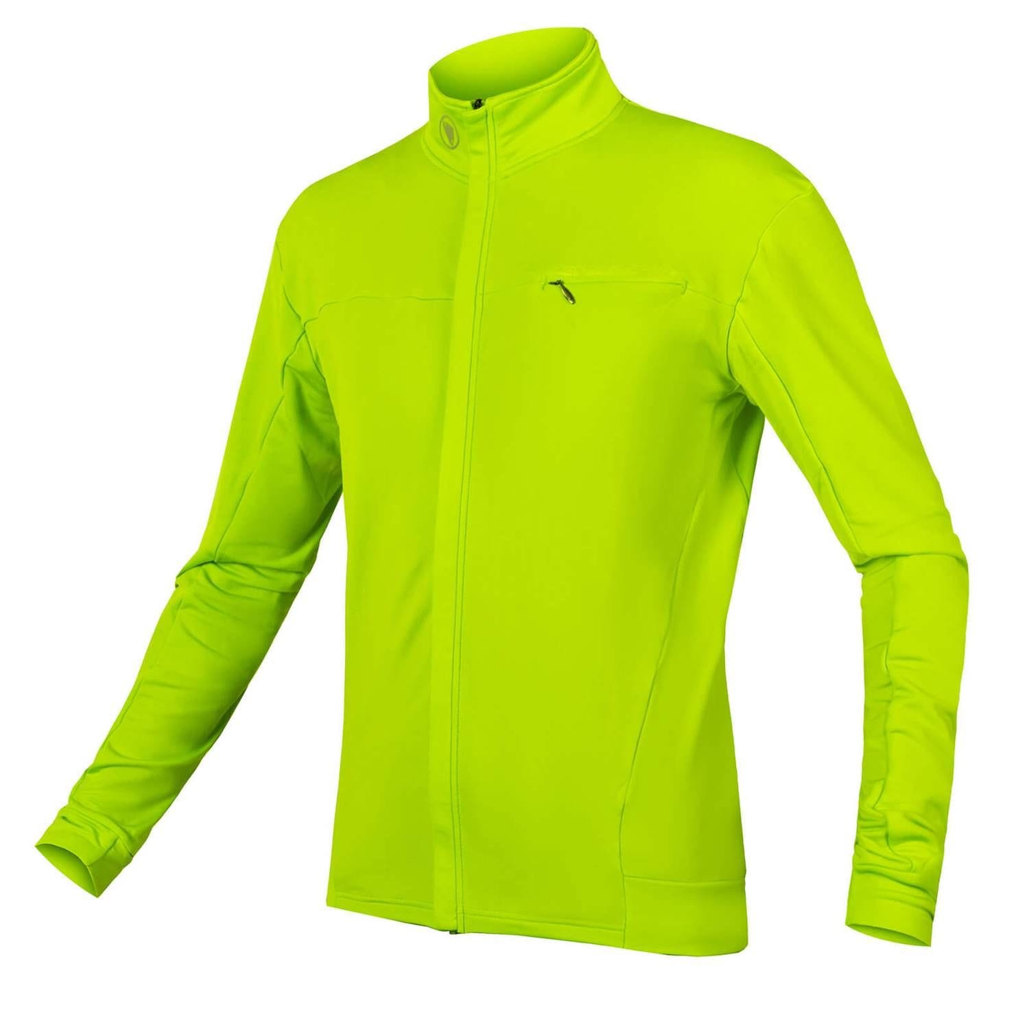 ENDURA XTRACT ROUBAIX L/S JERSEY - HI-VIZ YELLOW