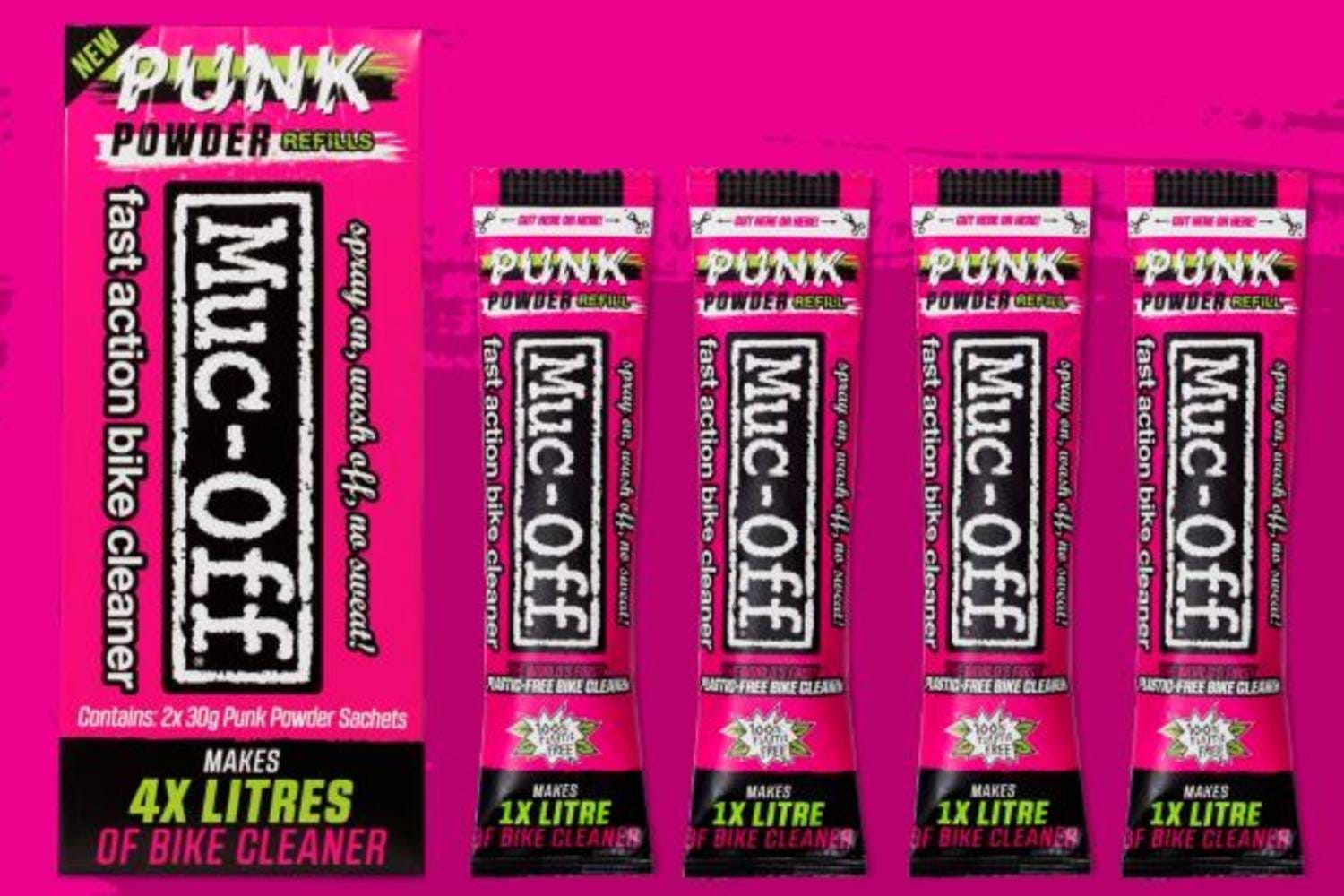 Muc-Off Bike Cleaner Punk Powder (Pack of 4) – allterraincycles
